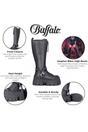 Black Womens High Goth Biker Boots -Gospher Hi, Image 3 of 7