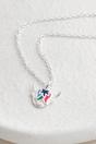 Multi Sterling Silver Bright Highland Cow Necklace, Image 1 of 4