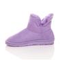 Lilac AJVANI Lilac Faux Fur Lined Ankle Boots Slippers, Image 3 of 6