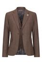 Brown Infinity Leather Brown 3-Piece Prince of Wales Check Suit, Image 7 of 8