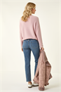 Pink Soft Touch Textured Stretch Top, Image 3 of 5