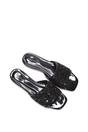 Black XY LONDON Black 'Ziva' Embroidered Sequin Slip On Slider Sandals, Image 6 of 6