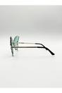Green SVNX Green Butterfly Shaped Lens with Crystal Detail in Green, Image 3 of 3
