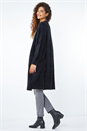 Black Fluffy Longline Cardigan  , Image 3 of 5