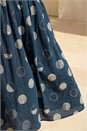 Navy  Curve Asymmetric Waist Midi Dress, Image 4 of 4