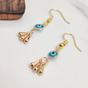 Silver Evil Eye Dangle Drop Earrings, Image 5 of 5