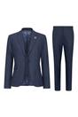 Navy Infinity Leather Navy 3 Piece in Prince of Wales Check Suit, Image 1 of 8