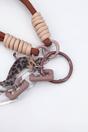 Brown Spotted Sausage Dog Clip On Bag Charm, Image 2 of 3