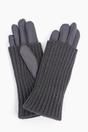 Grey Folding Cuff Winter Gloves, Image 2 of 3
