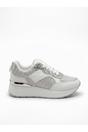 Silver iKrush Silver Chloe Womens Glitter Panel Platform Trainers, Image 5 of 5