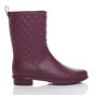 Burgundy AJVANI Burgundy Waterproof Wellingtons Quilted Ankle Boots Wellies, Image 5 of 6