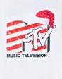 White MTV Santa Hat T-Shirt, Image 2 of 6