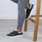 Silver AJVANI Silver Flat Chunky Diamante Sparkly Trainers, Image 5 of 6