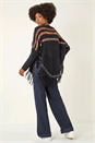 Black Jacquard Tassel Knit Jumper, Image 4 of 5