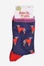 Blue Greyhound Dog Bamboo Socks, Image 4 of 5