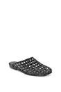 Black XY LONDON Black 'Opera' Slip On Cage Jelly Mule Flat Summer Sandals, Image 2 of 5