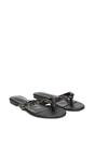 Black 'Veda' Flat Flip Flop Sandals With Jewel Details, Image 3 of 7