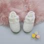 Beige AJVANI Beige Glitter Knitted Mules Slippers, Image 3 of 5