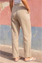 Stone Petite Drawstring Trousers, Image 3 of 4