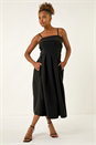 Black Bardot Premium Stretch Midi Dress, Image 2 of 5