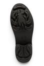 Black Womens Leather Ankle Boots-NOLE175, Image 6 of 6