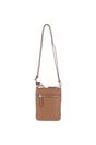 Camel Real Leather Crossbody Bag, Image 4 of 4