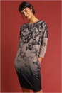 Biscuit Butterfly Print Embellished Slouch Dress, Image 1 of 4