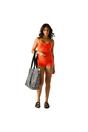 Orange Aceana III Plain Tankini Top, Image 6 of 6