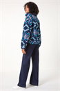 Midnight Nordic Print Funnel Fleece Jacket, Image 3 of 6