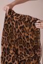 Brown Leopard Print Scarf, Image 4 of 5