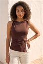 Chocolate Dusk Hardware Trim Tank Top, Image 1 of 4
