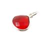 Red Garnet January Birthstone Sterling Silver Heart Pendant, Image 1 of 1