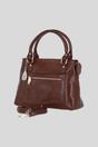 Tan Real Leather Handbag with Detachable Crossbody Strap, Image 2 of 4