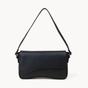 Black Assots London Black 'BEVERLY' Pebble Grain Real Leather Shoulder Bag, Image 1 of 4