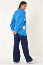 Blue Dusk Daisy Knit Cardigan, Image 3 of 5