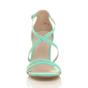 Mint AJVANI Mint High Heel Crossed Straps Buckle Strappy Sandals, Image 6 of 6