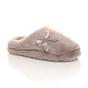 Mocha AJVANI Mocha Fluffy Mule Slippers, Image 1 of 6