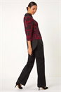 Red Geometric Print 2 in 1 Top, Image 3 of 5