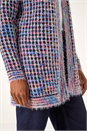 Lavender Spacedye Fluffy Cardigan, Image 5 of 5