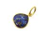 Blue Gold Plated Sapphire September Birthstone Heart Pendant, Image 1 of 1