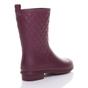 Burgundy AJVANI Burgundy Waterproof Wellingtons Quilted Ankle Boots Wellies, Image 4 of 6