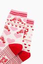 Light Pink You're My Lobster Combed Cotton Odd Socks, Image 2 of 4