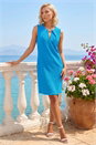 Turquoise Petite Chain Trim Dress, Image 3 of 4