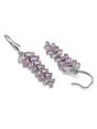 Light Pink Leaf Cluster Drop Earrings, Image 2 of 3