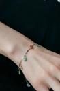 Silver Rainbow Sunflower Dangle Bracelet, Image 2 of 2