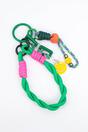 Green Smiley Face Clip On Bag Charm, Image 3 of 3