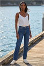 Indigo Petite Stretch Straight Leg Jeans, Image 1 of 4