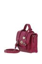Raspberry Stylish Real Leather Small Satchel Bag, Image 2 of 4