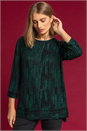 Green Shimmer Stripe Glitter Top, Image 1 of 4