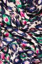 Navy Blue Sarta Navy Blue Spotted Abstract Lightweight Scarf, Image 2 of 3